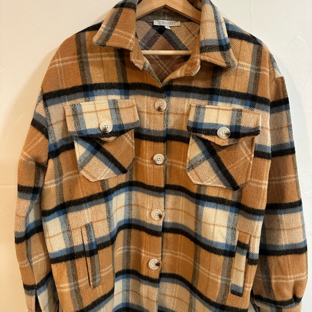 Plaid Shacket Women's Jacket